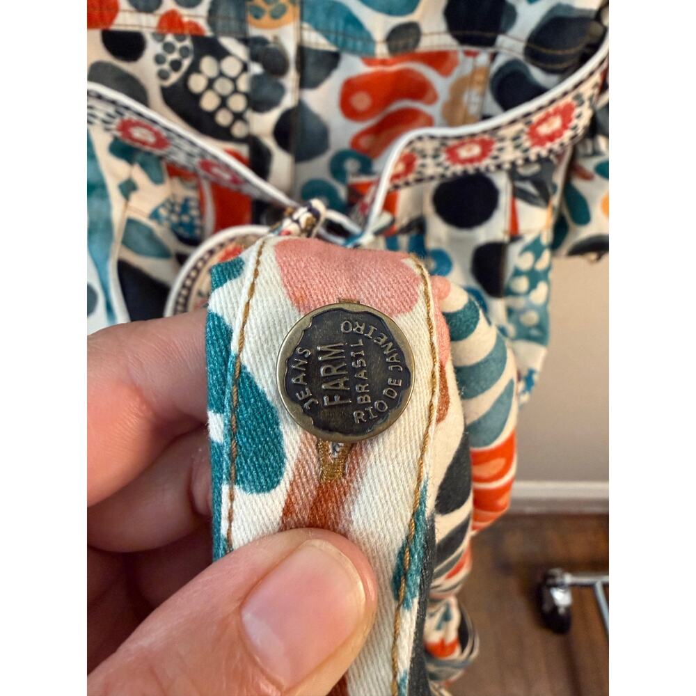 FARM RIO Mushroom Forest Canvas Dress M - Picture 9 of 14